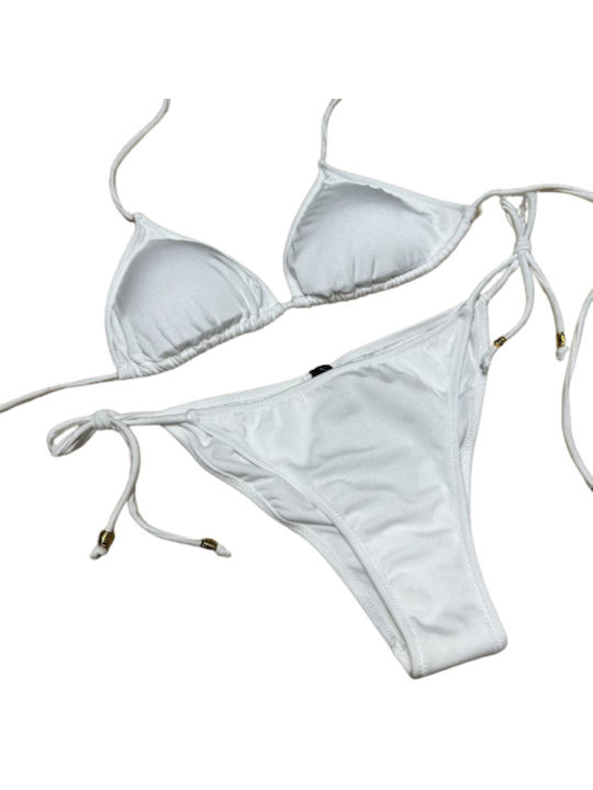 4Giveness Bikini Set Top & Slip Bottom White