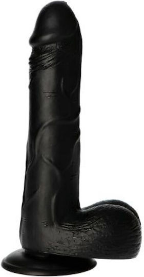 Toyz4lovers Ρεαλιστικό Dildo με Όρχεις Μαύρο 23cm