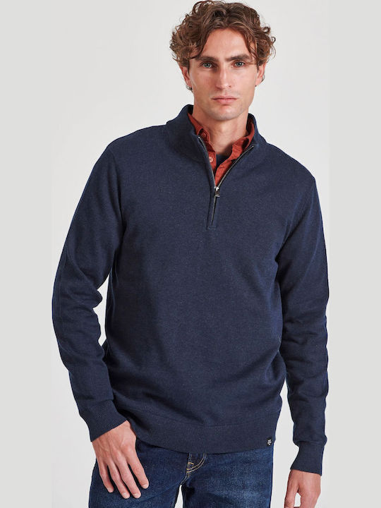 Funky Buddha Langarm Pullover in Marineblau
