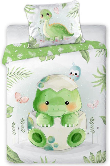 Baumwollbettwäsche 100x135 + 40x60 Dinosaurier