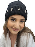 Remix Beanie Γυναικείος Σκούφος Πλεκτός σε Μαύρ...