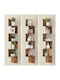 Eckregal Wand Rustic Brown 20x20x128cm