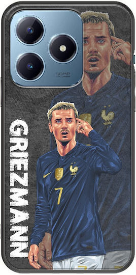 Football Stars Antoine Griezmann France Realme C63 Black TPU Black Silicone