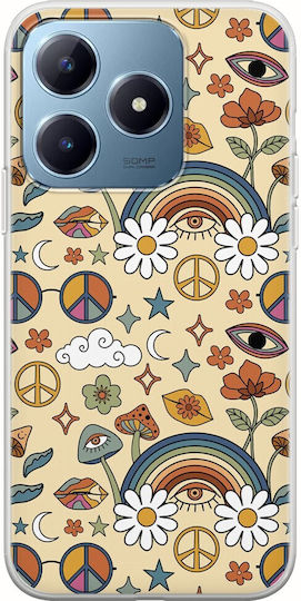 Hippie Rainbow Realme C63 TPU Flexibil Silicon Transparent