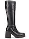 Damenstiefel mit hohem Absatz Schwarz