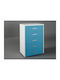 Kids Chest of Drawers Blue / White with 5 Drawers 60x45x90cm