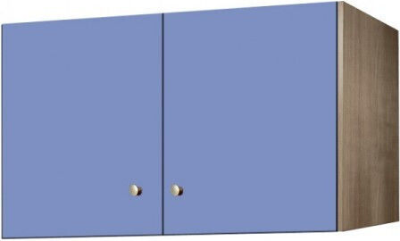 Dulap Loft cu Două Uși Stejar-Albastru Cer 105x50x60 – 500-00113