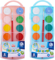 Pastell-Aquarellfarbenset Astra 12 Farben