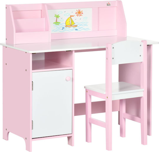 Kids Desk made of Melamine Pink 90x45x85cm