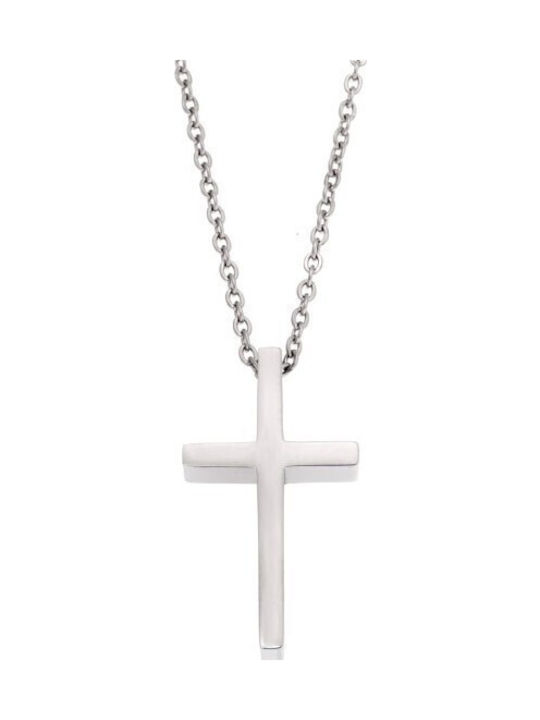 Senza Men's Cross from Steel