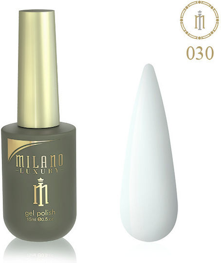 Milano Cosmetic Luxus Gel Nagellack Weiß 030 10ml