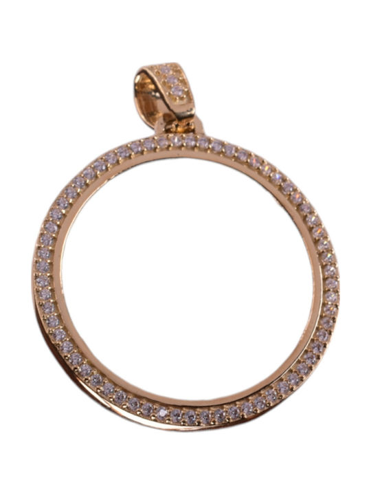 Gatsa Gold Stone Charm 14K with Zircon