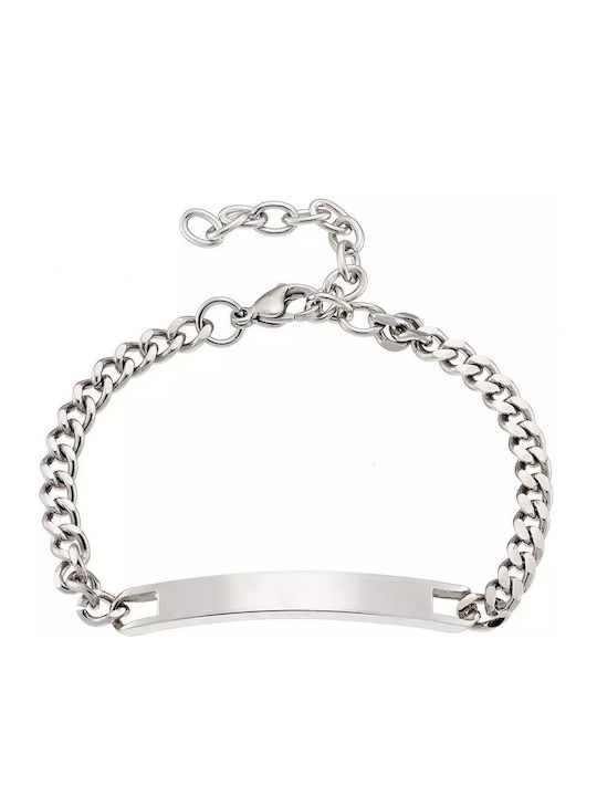 Oxzen Herren Armband Id aus Stahl