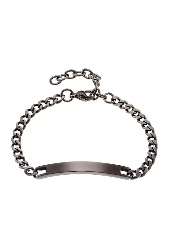 Oxzen Herren Armband Id aus Stahl