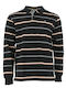 Polo Long Sleeve Blouse Beige, Grey, Black