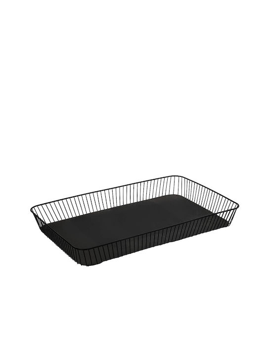 Espiel Espiel Dekorative Körbe Metallisch Schwarz 53x32,5x6,5cm