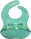 Beboulino Αδιάβροχη Σαλιάρα Σιλικόνης με Τσέπη Kiwi Fruits Green