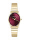 Rosefield Women's Watch Chronograph with Gold Metal Bracelet