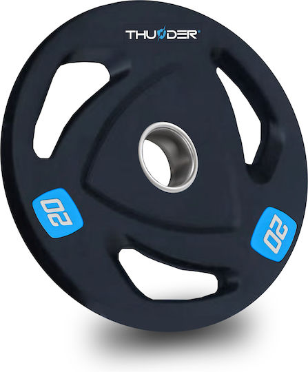 Thunder OLYMPIC-PLATE Set of Plates Olympic Type Metal 1 x 20kg Φ50mm with Handles