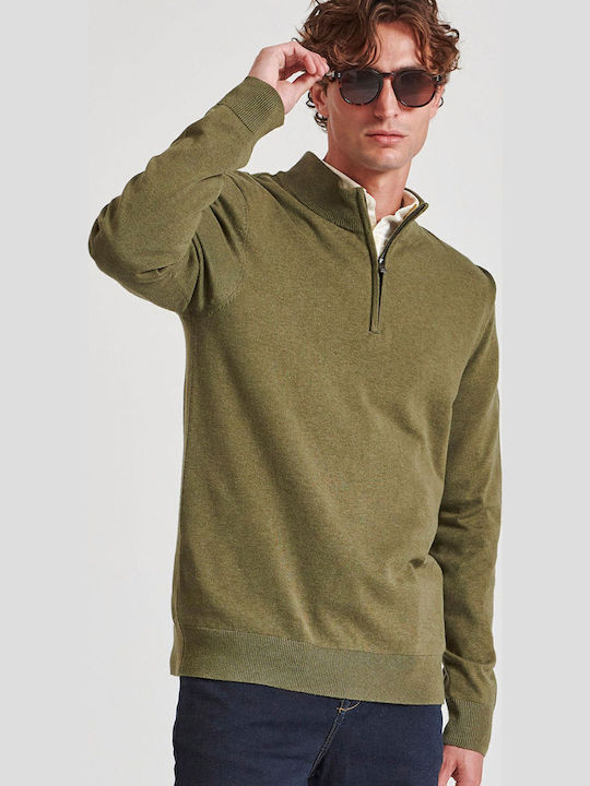 Funky Buddha Langarm-Pullover Khaki