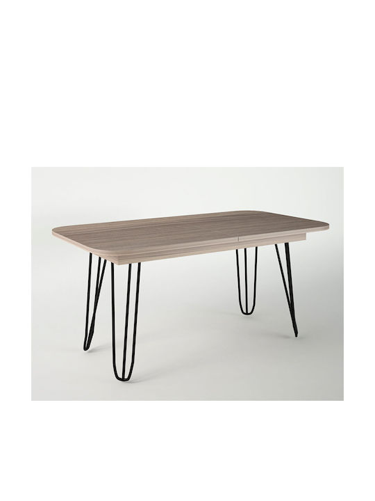 Dias Oval Esstisch Erweiterbar Holz Mit Metallr...