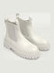 Damen Chelsea Stiefeletten Weiß