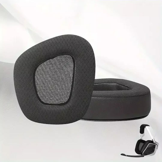 Replacement Ear Pads for Gaming Headset Corsair Void Series Void Pro RGB SE Elite Fabric Black Pair