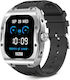 Ksix Hero 54mm Smartwatch with Heart Rate Monitor (Black)