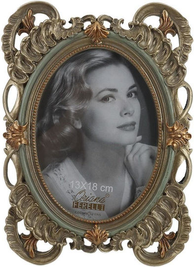 Oriana Ferelli Κορνίζα Μεταλλική με Χρυσό Πλαίσιο
