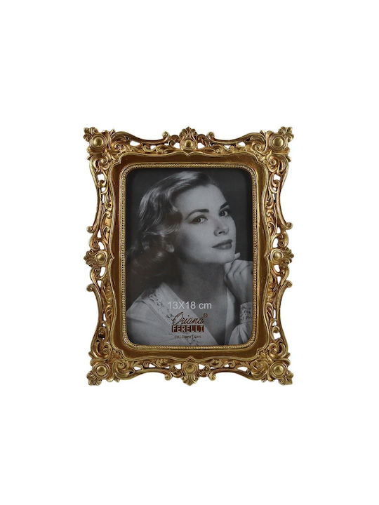 Oriana Ferelli Κορνίζα Μεταλλική με Χρυσό Πλαίσιο