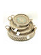 Natural Home Διακοσμητικός Δίσκος Rattan Rund 46x46x5cm 4Stück