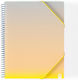 Carchivo Clipboard Flexible with 30 plastic sleeves Slides for Paper A4 Transparent 1pcs