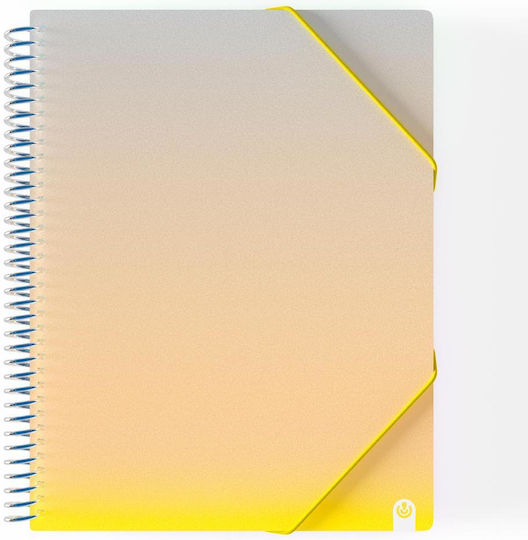 Carchivo Clipboard Flexible with 30 plastic sleeves Slides for Paper A4 Transparent 1pcs