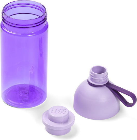 LEGO Kids Water Bottle Plastic with Straw Lego Hydration 500ml (Various Designs/Colours)