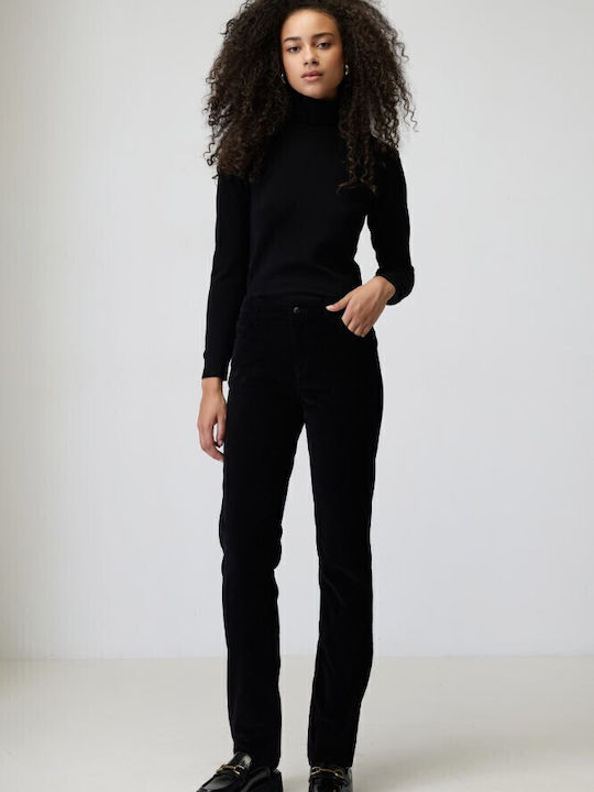 Women's Fabric Trousers Black