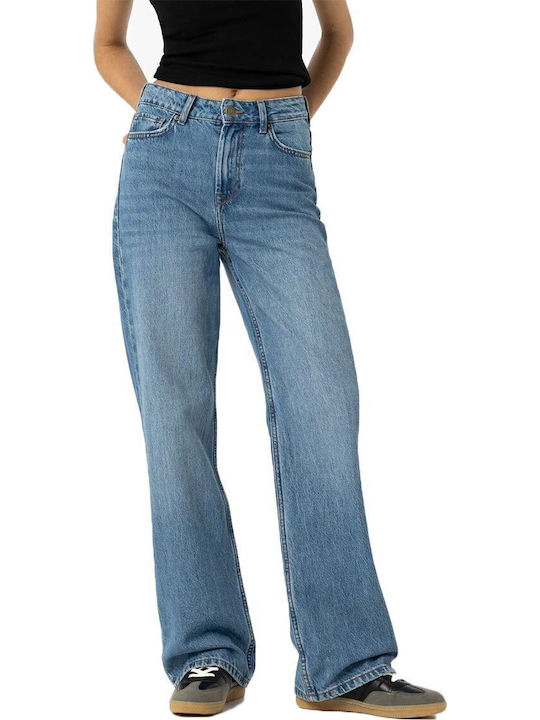 High Waist Women's Jean Trousers in Regular Fit Blue