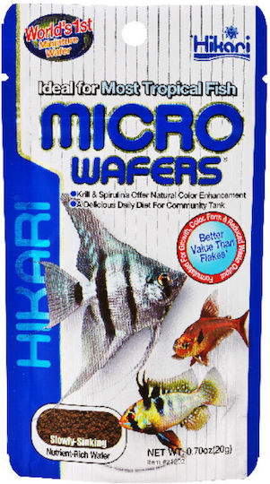 Hikari Micro Wafers Tropical Fish Food with Spirulina 20gr