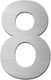 Ilavio 932 House Number 7cm No8 Inox Ss304