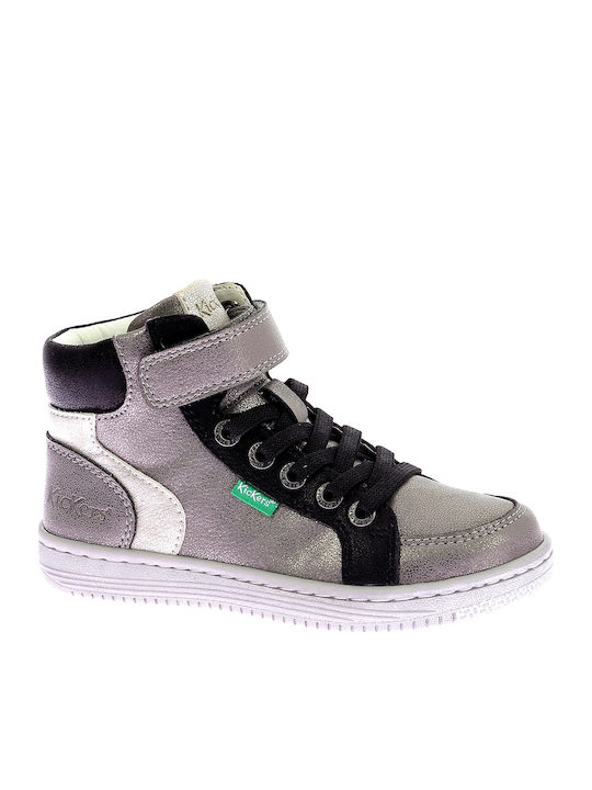 Kickers Παιδικά Sneakers High Ασημί