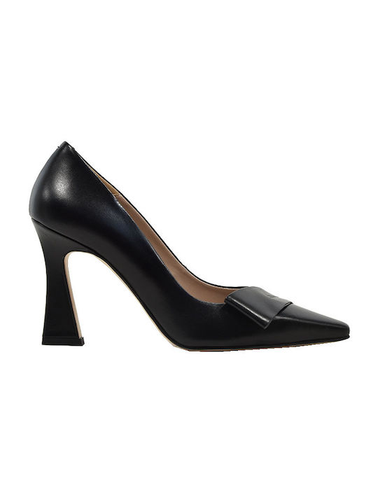 Fardoulis Leather Black Heels