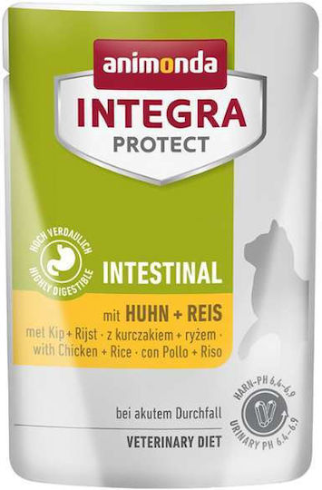 Animonda Integra Wet Food for Adult Cats in Pouches with Chicken and Rice Gluten-Free 85gr