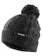 Pom Pom Beanie Fleece Beanie Knitted in Gray color