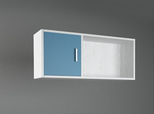 Библиотека Стена Бял 100x30x43см