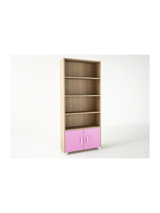 Bibliotecă pardoseală Lemn Roz 75x30x180cm
