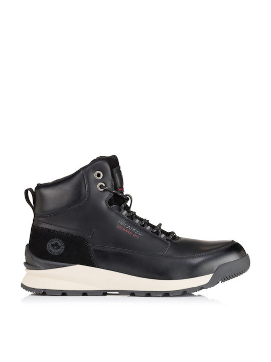 Decarsdz Leather Black Men's Boots