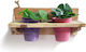 Hanging Pot Stand Wooden 13cmx12cmx28cmcm.