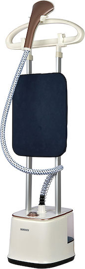 Heinrich's Garment Steamer Floor 1900W with Tank 2.4lt White