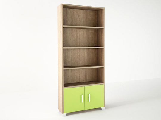 Bücherregal Boden Grün 75x30x180cm