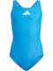 adidas Solid Small Logo Kids Swimwear One-Piece Blue