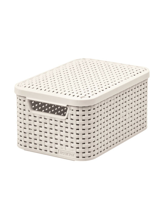 Box Lid Style S 29.1x19.8x14.2cm In Cream Color